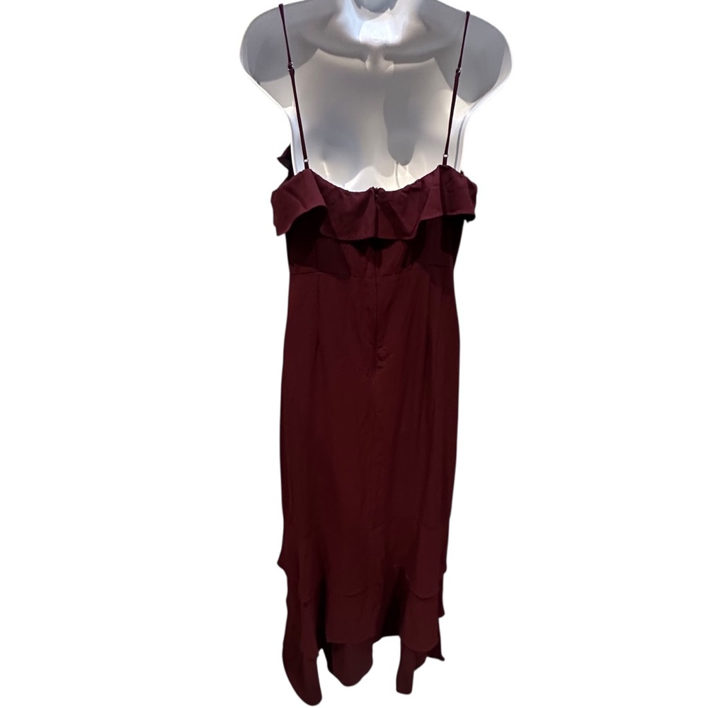 Lively Evenings Plum Purple Sleeveless Tiered Maxi Dress Size Large - Picture 11 of 14